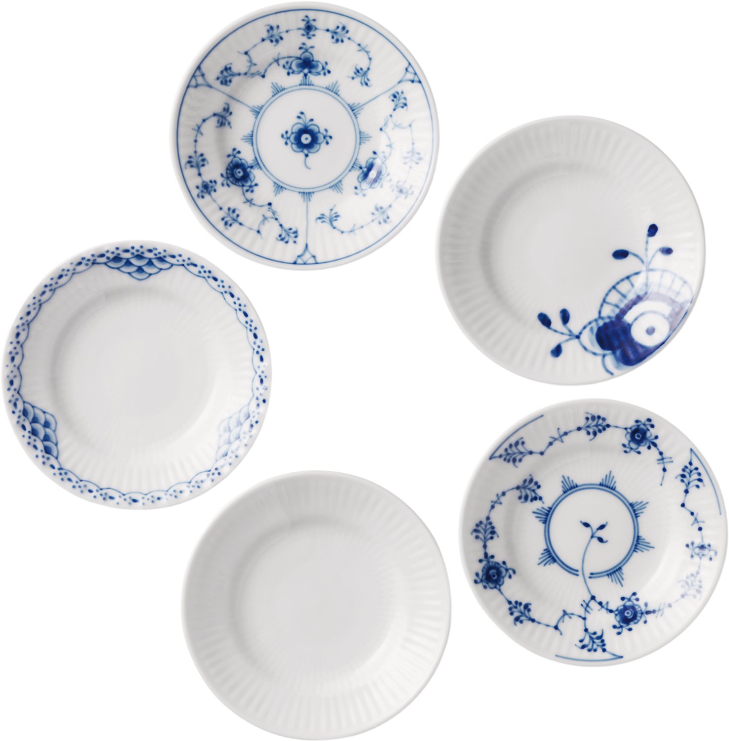Royal Copenhagen Gift With History Mix Tallrikar 11 cm. 5pack - Ø: cm Kakfat Från Magasin