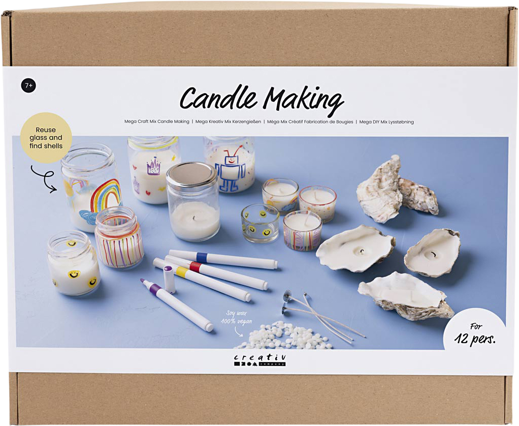 Creativ Company Mega DIY Mix Lysstøbning , Lysglas - Kit Från Magasin