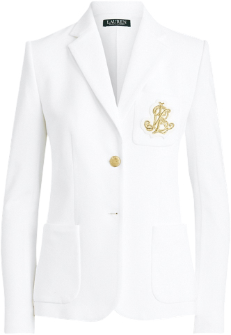 Lauren Ralph Patch Jacquard Blazer Dam Kavajer Stl. L - Från Magasin