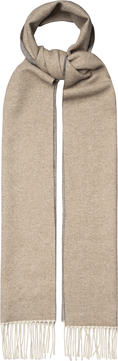 ETON Beige Solid Cashmere Scarf Herr Slipsar Stl. One Size - Från Magasin