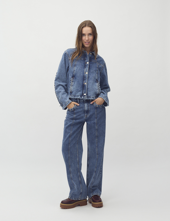 mbyM Zolanm Dam Jeansjackor Stl. XL - Från Magasin