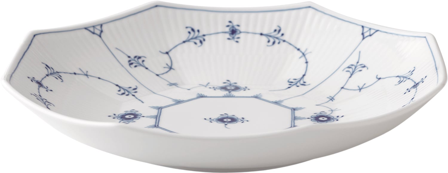 Royal Copenhagen Musselmalet Riflet Skål 25 cm - NO_SIZE Serveringsskålar Från Magasin