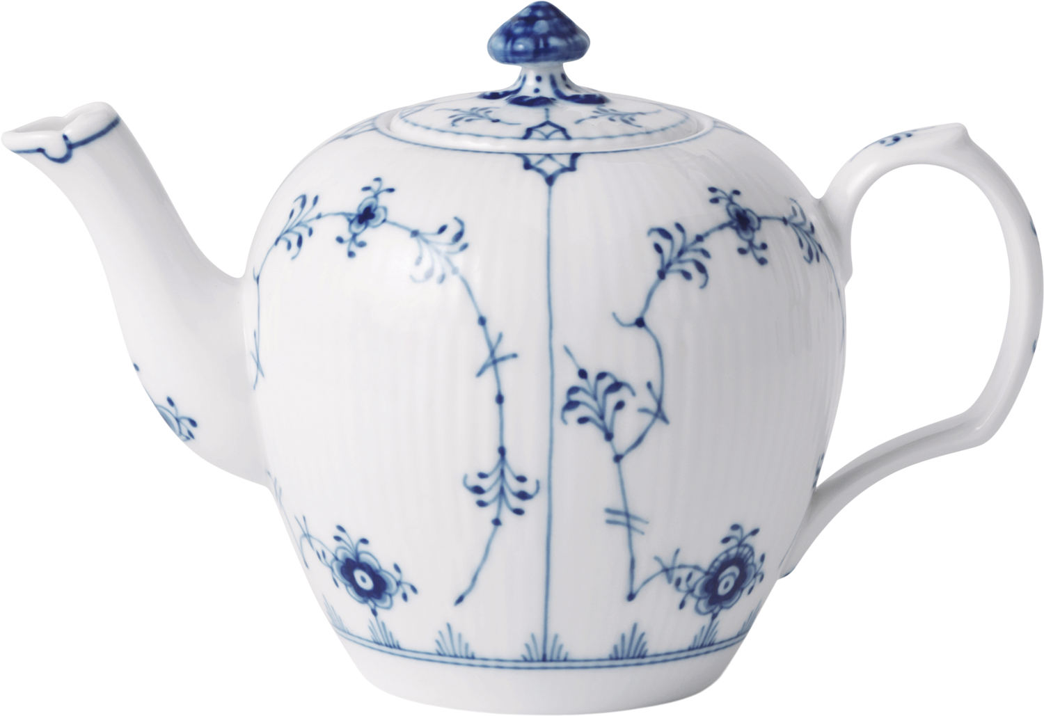 Royal Copenhagen Musselmalet Riflet Tekande 35 cl - NO_SIZE Tekannor Från Magasin