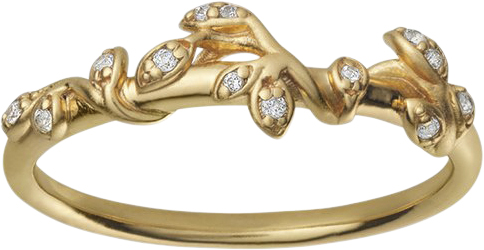 ByBiehl Jungle Ivy Sparkle Ring Dam Ringar Stl. 52 - Från Magasin