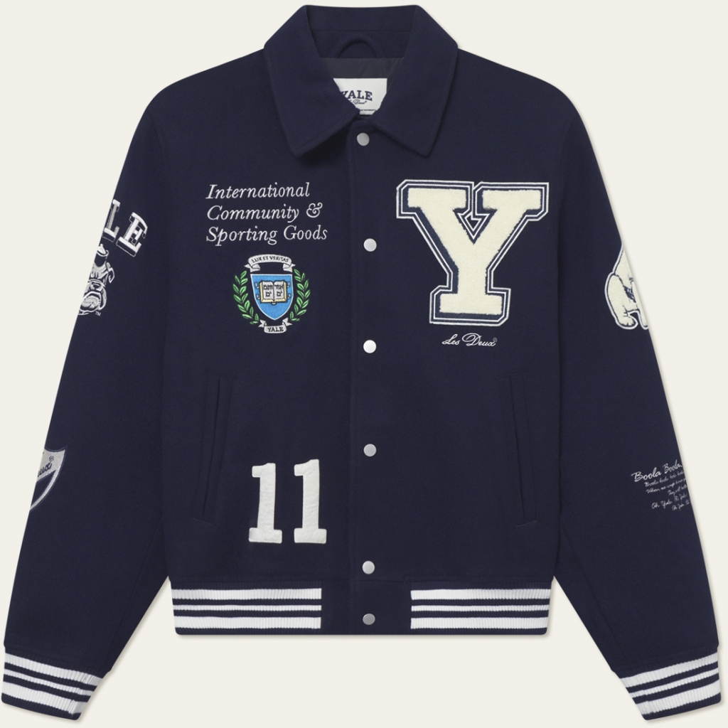 Les Deux x Yale Wool Varsity Jacket Herr Höstjackor Stl. XXL - Från Magasin