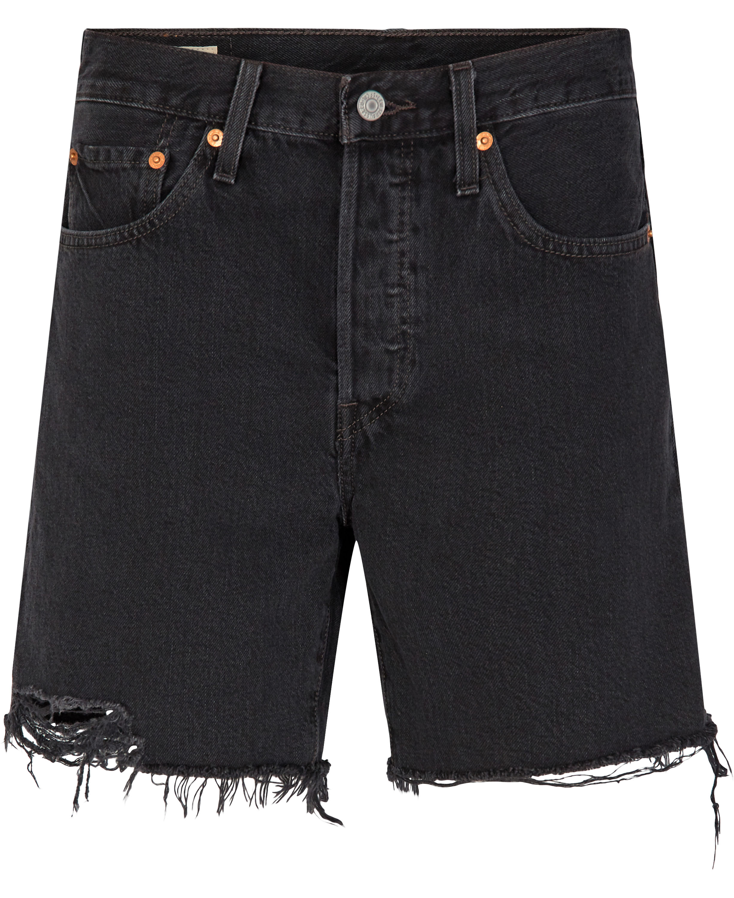 Levi's 501 MID Thigh Short Lunar Blac Dam Jeansshorts Stl. 25 - Från Magasin