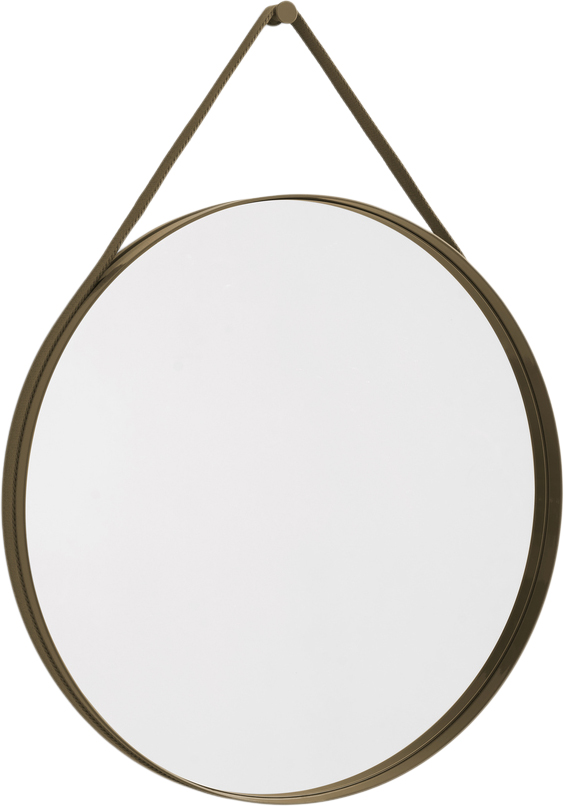 Hay Strap Mirror No 2, Ø70 - Väggspeglar Från Magasin