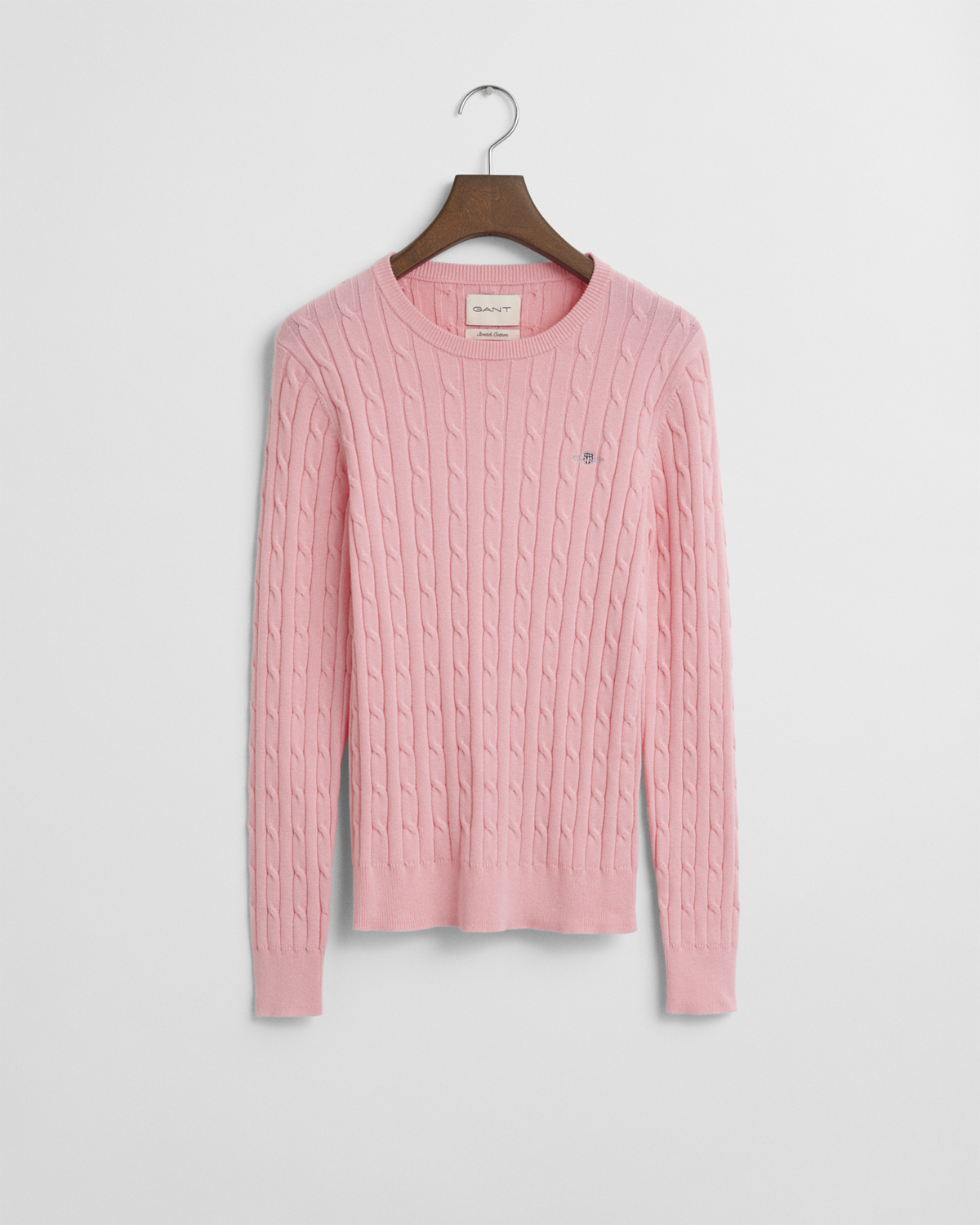 Gant Stretch Cotton Cable Cneck Dam Långärmade Blusar Stl. S - Från Magasin