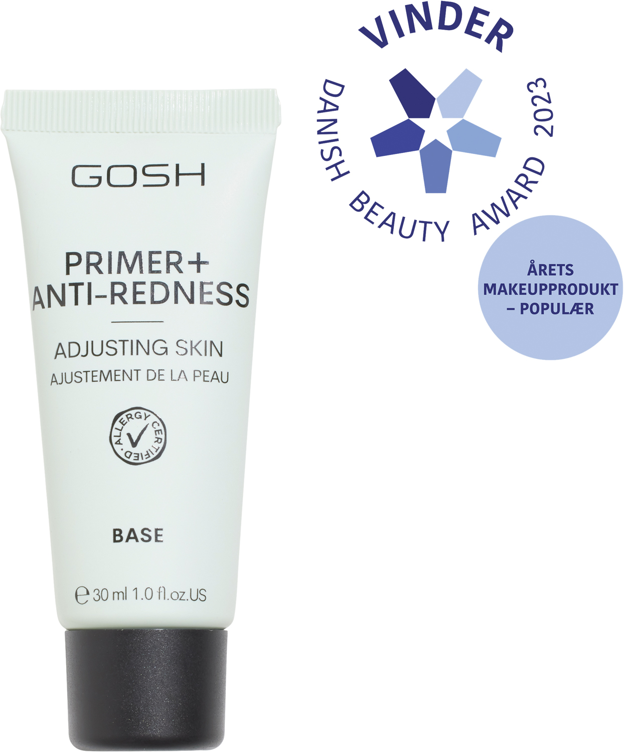 Gosh Primer Plus + 30 ml 008 Anti-redness - Från Magasin