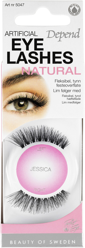 Depend PE Eyelashes Jessica No/dk Sort NO_SIZE - Lösögonfransar Från Magasin