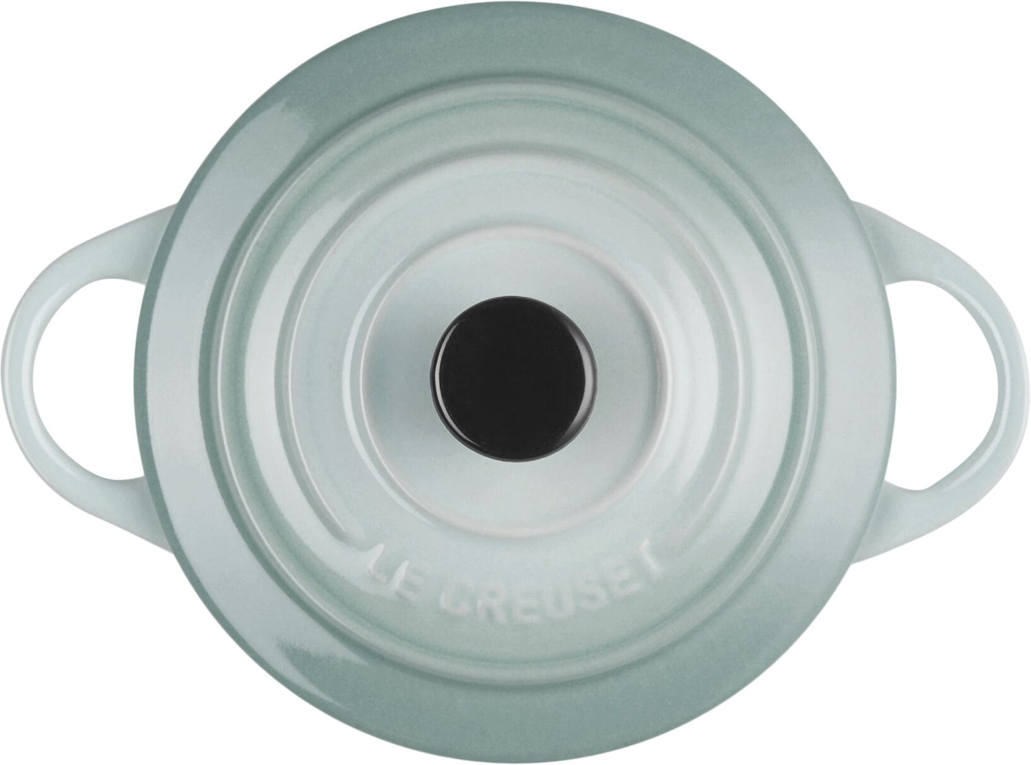 Le Creuset Mini Gryde 10 Sea Salt BK - 10cm Gjutjärnsgrytor Från Magasin