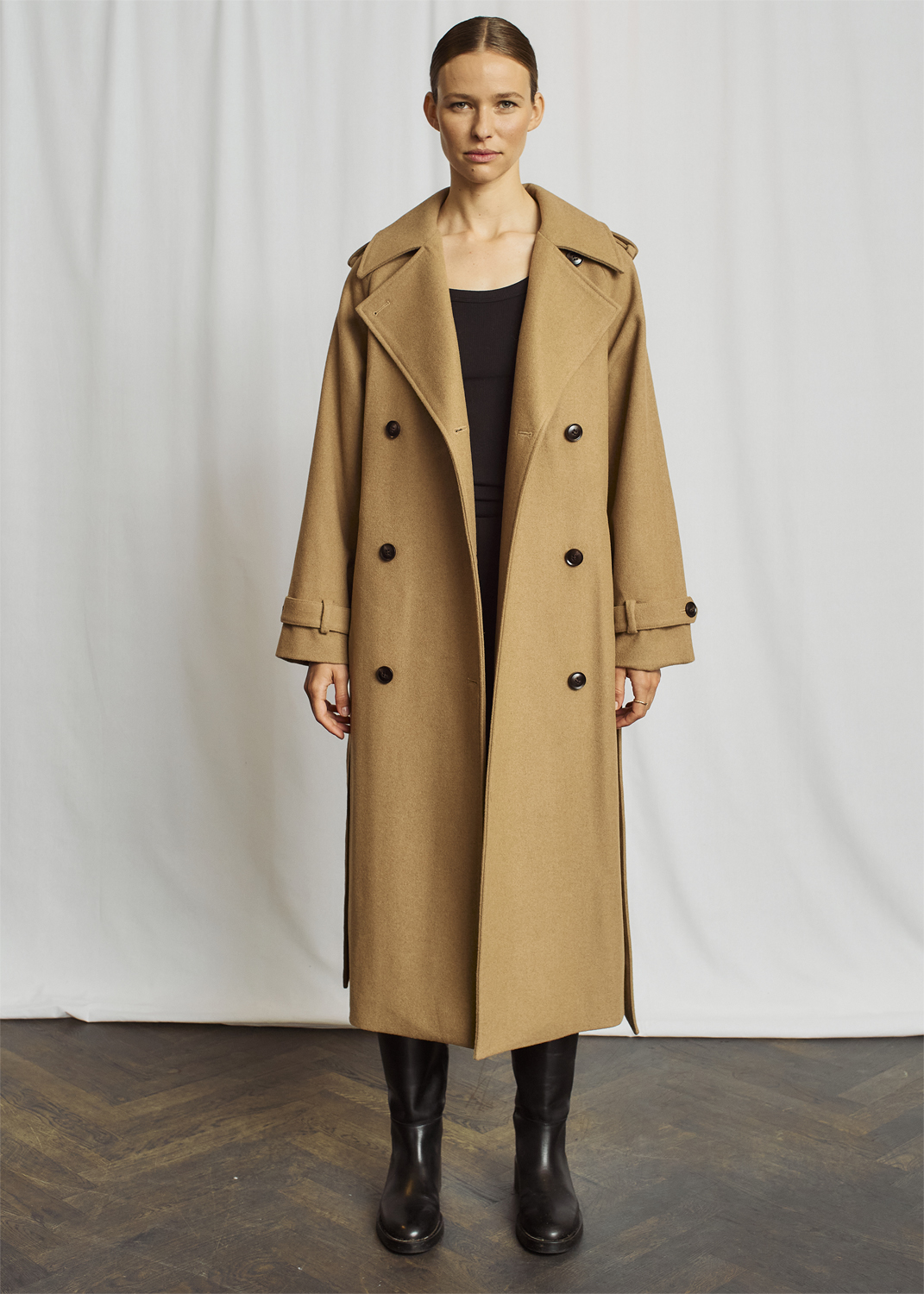 Bruun & Stengade BS Kaylee Coat Wool Blend Dam Kappor Stl. 34 - Från Magasin