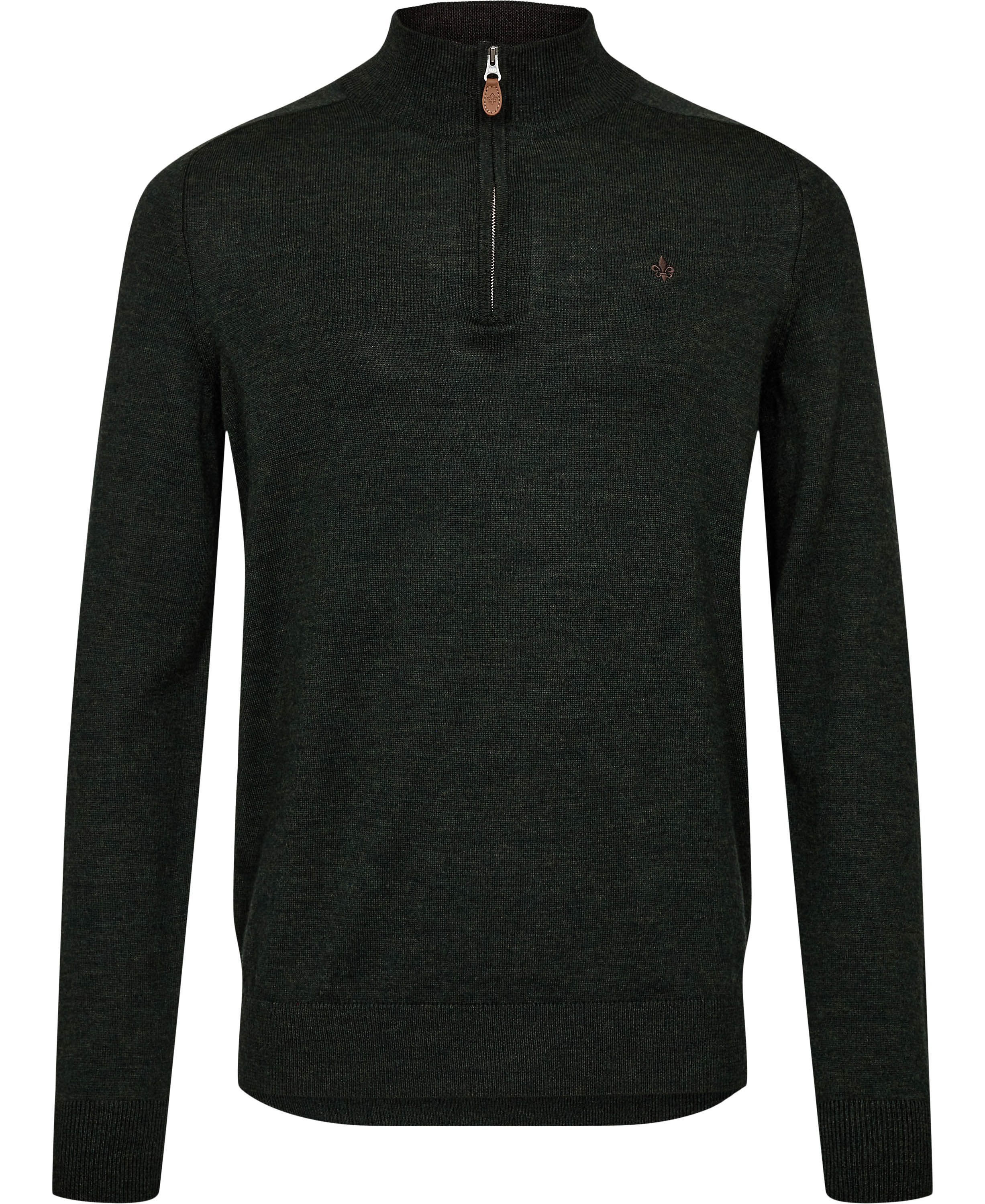 Morris Stockholm Merino John Zip Herr Tröjor Stl. Large - Från Magasin