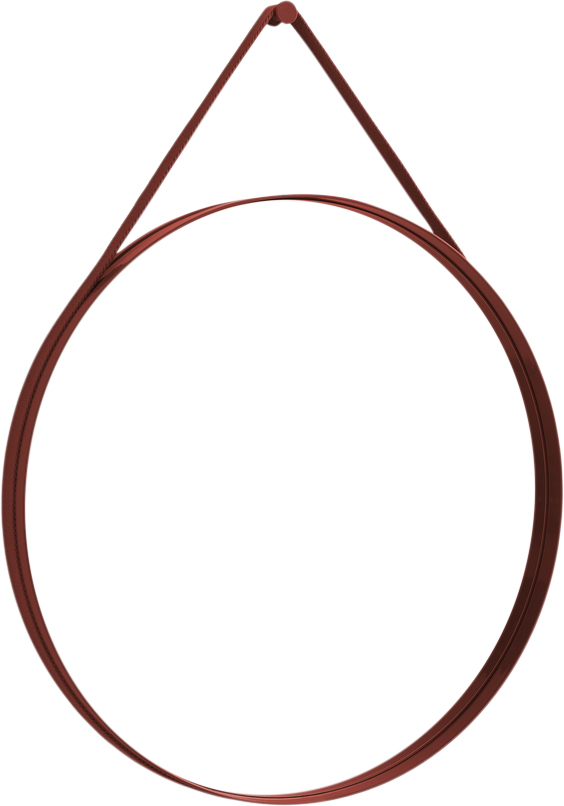 Hay Strap Mirror No 2, Ø70 - Väggspeglar Från Magasin