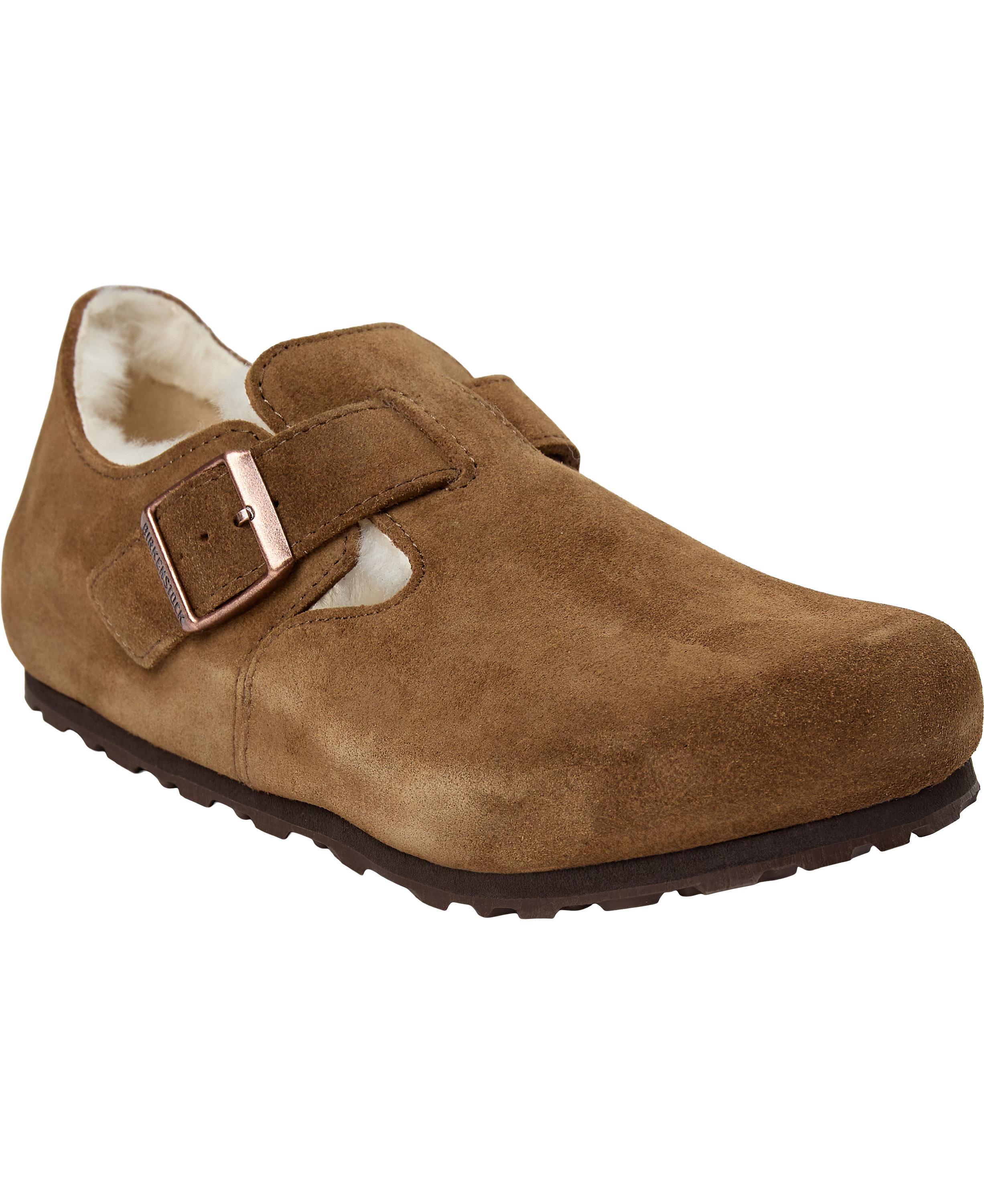 Birkenstock London Shearling Leve Mink Dam Stl. 36 - Slipins Från Magasin