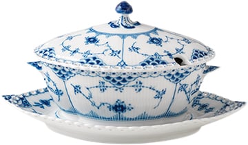 Royal Copenhagen Musselmalet Helblonde Sovseskål M. LÅG 40 CL - NO_SIZE Serveringsskålar Från Magasin