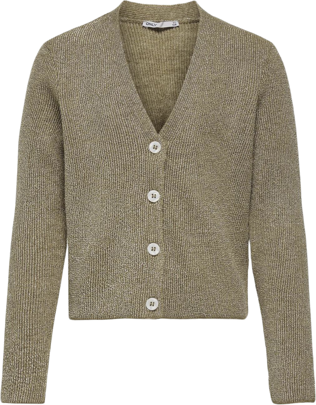 ONLY Kogninna LS Glitter Vneck KNT Dam Koftor & Cardigans Stl. 122/128 - Från Magasin