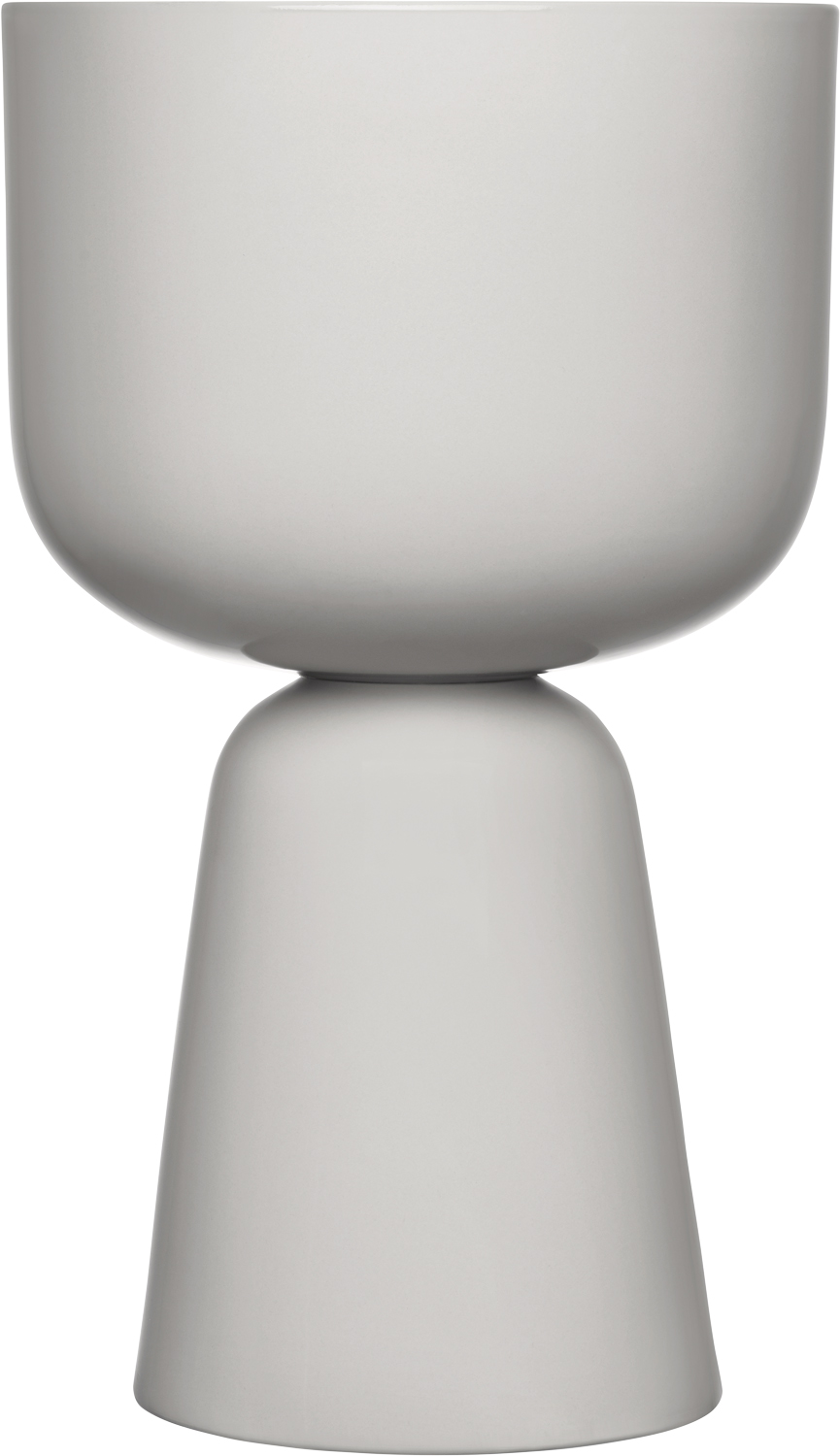 Iittala Nappula Urtepotte 260x155mm Lysegrå - 260x155 mm Blomkrukor Från Magasin