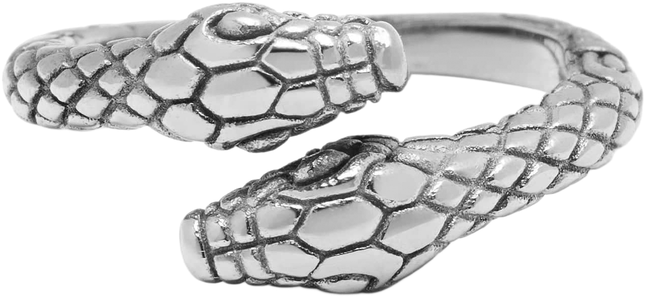 Nialaya Men's Stainless Steel Vintage Snake Ring Herr Ringar Stl. 8 - Från Magasin