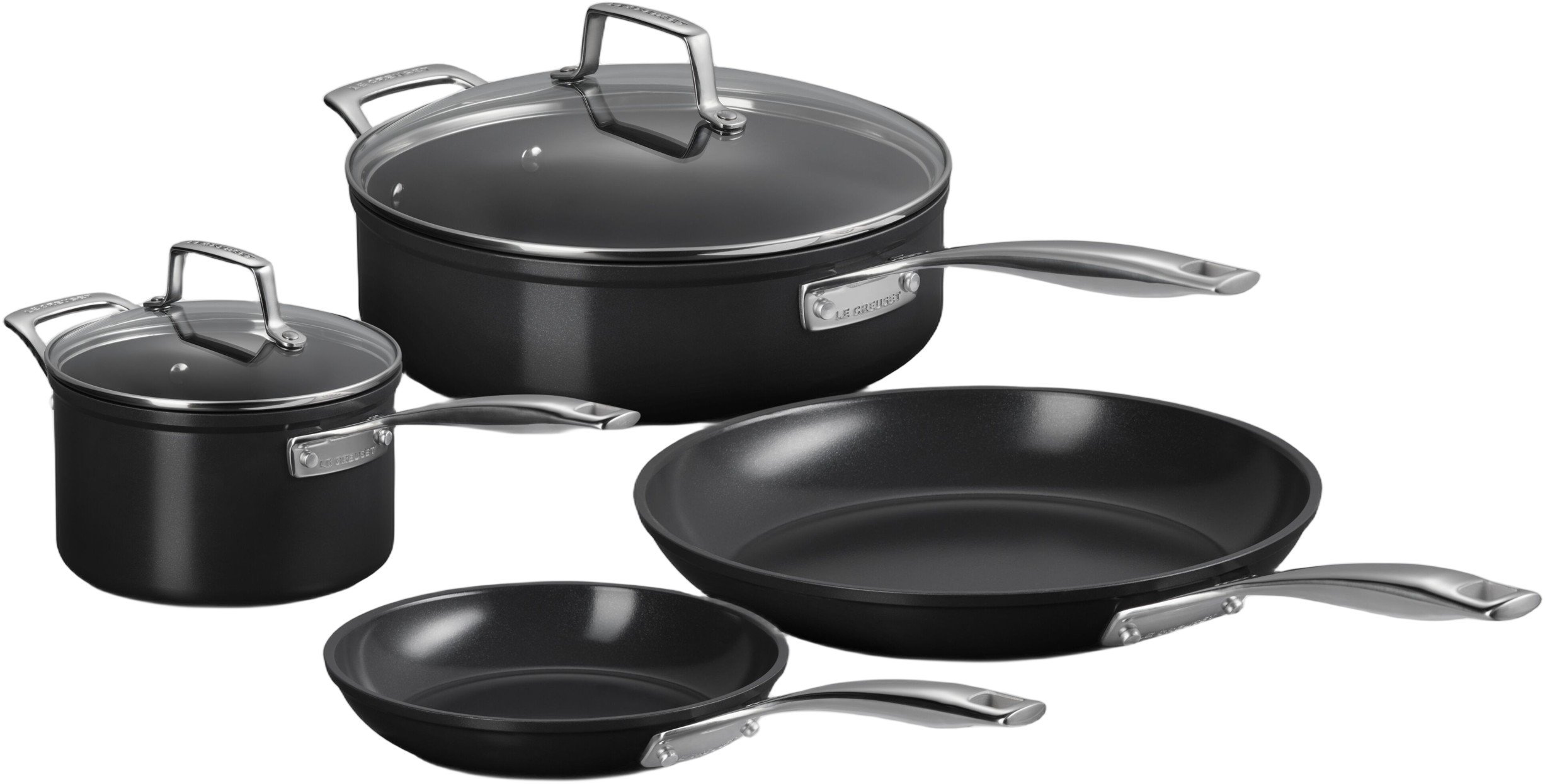 Le Creuset Sæt m/4 Dele Nonstick Ceramic - 18cm Grytset Från Magasin