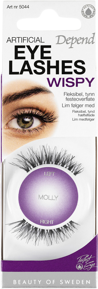 Depend PE Eyelashes Molly No/dk Sort NO_SIZE - Lösögonfransar Från Magasin