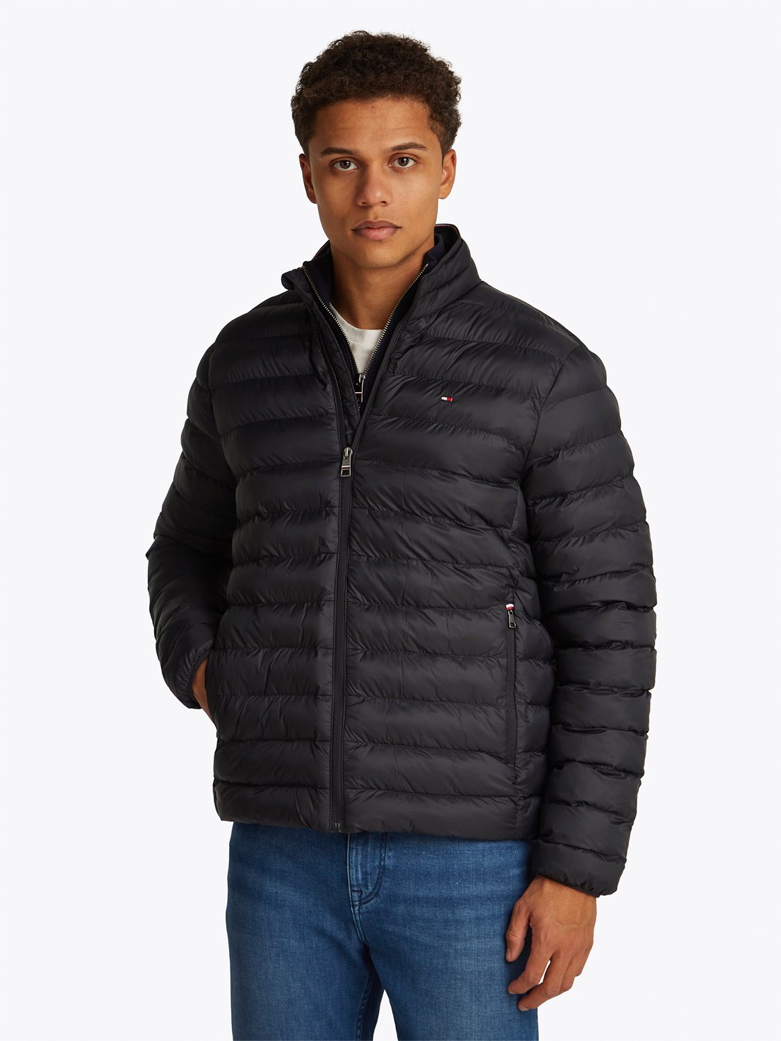 Tommy Hilfiger Core Packable Recycled Jacket Herr Höstjackor Stl. L - Från Magasin