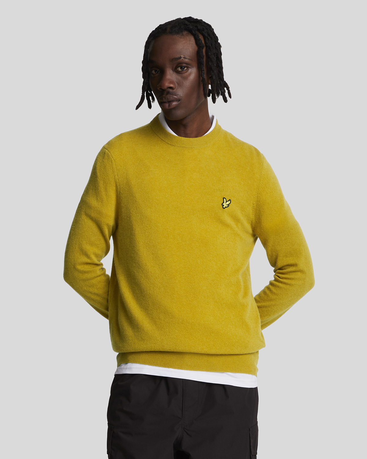 Lyle & Scott Lambswool Blend Crew Neck Jumper Dam Stickade Tröjor Stl. S - Från Magasin