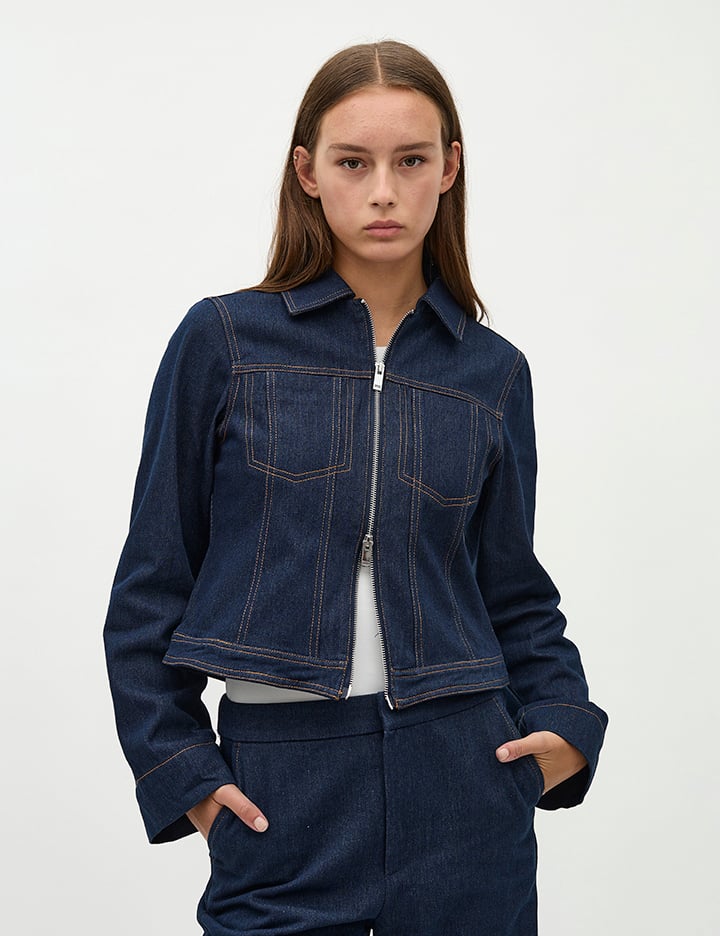 Global Funk Deluag Dam Jeansjackor Stl. XL - Från Magasin