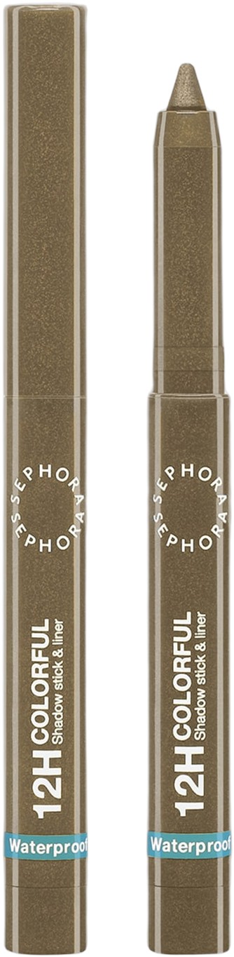 Sephora Collection 12H Colorful Ögonskugga och Penna 17 Olive Shimmer 1,40 g - Stick Från Magasin