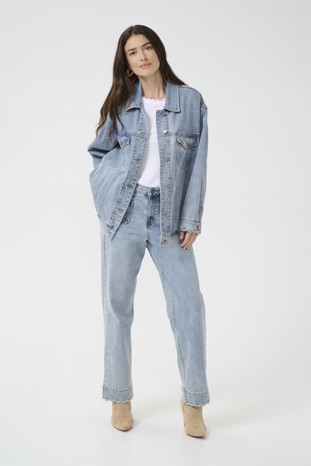 Cream Crgigi OZ Denim Jacket Dam Jeansjackor Stl. XL/XXL - Från Magasin