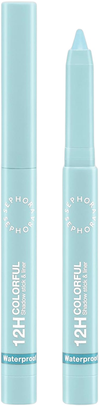 Sephora Collection 12H Colorful Ögonskugga och Penna 21 Baby Blue Matte 1,40 g - Stick Från Magasin