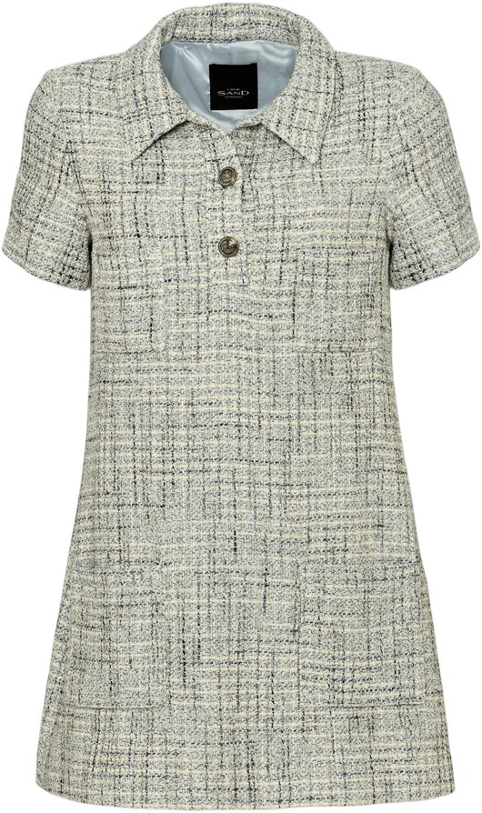 Sand Granu Tweed Dress Dam Korta Klänningar Stl. 34 - Från Magasin