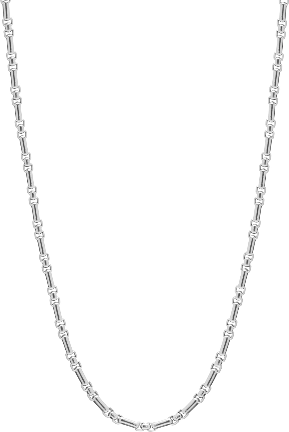 Nialaya Men's Stainless Steel Modern Figaro Belcher Chain Herr Halsband Stl. ONE SIZE - Från Magasin