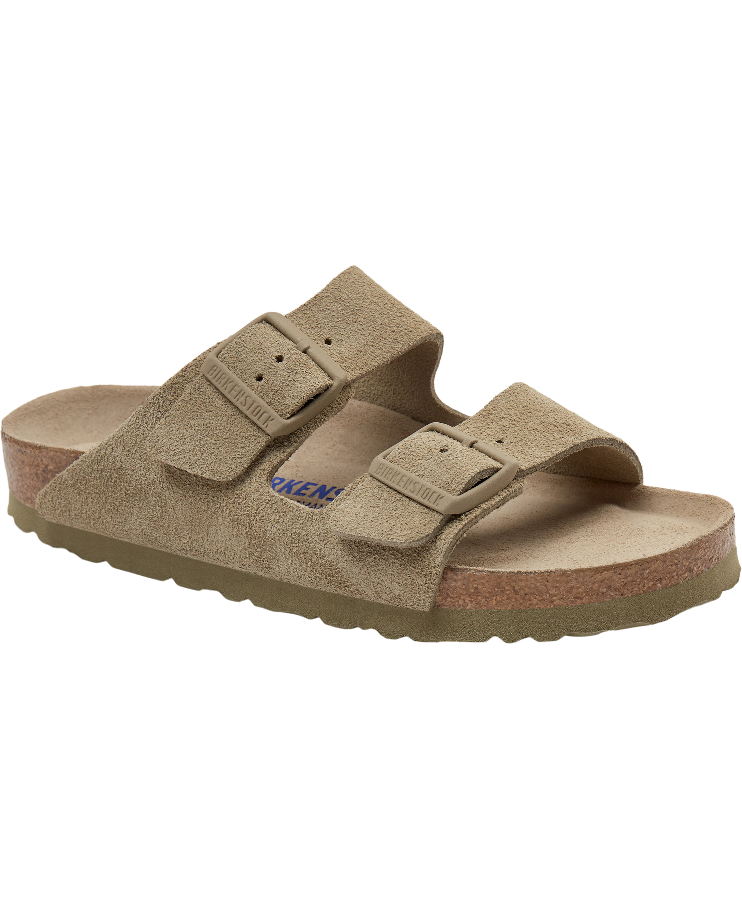 Birkenstock Arizona SFB VL Faded Khaki Dam Stl. 36 - Platta Sandaler Från Magasin
