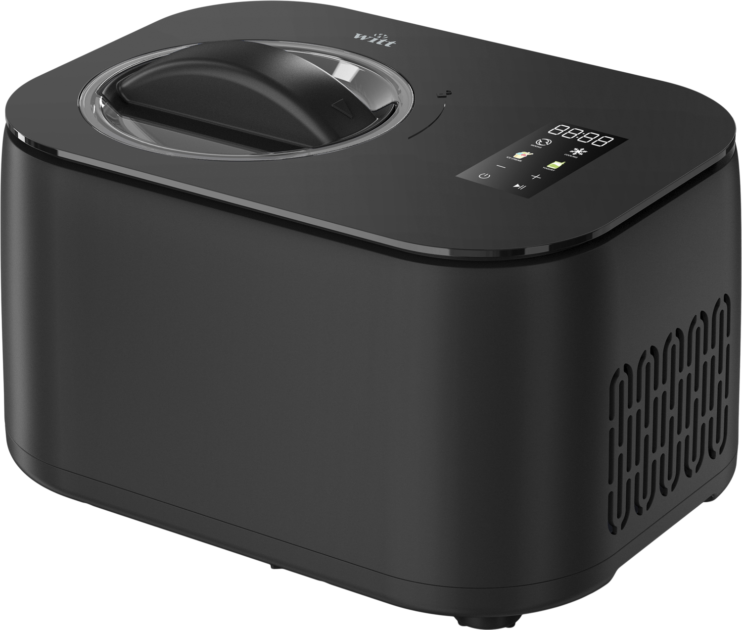 Witt Premium ICE Cream Maker 1 L. Black - NO_SIZE Glassmaskin Från Magasin