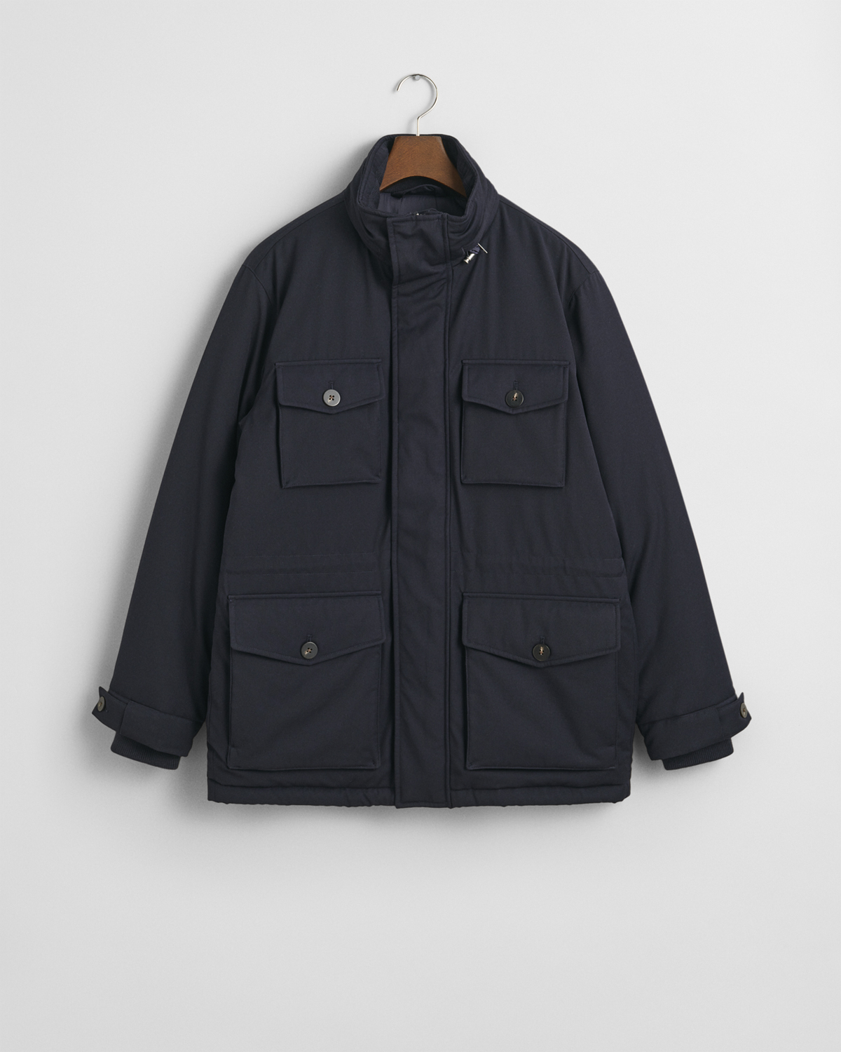 Gant Flannel Field Jacket Herr Höstjackor Stl. S - Från Magasin