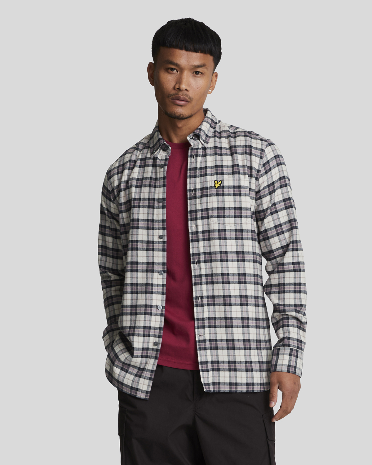 Lyle & Scott Cotton Overshirt Herr Overshirts Stl. S - Från Magasin