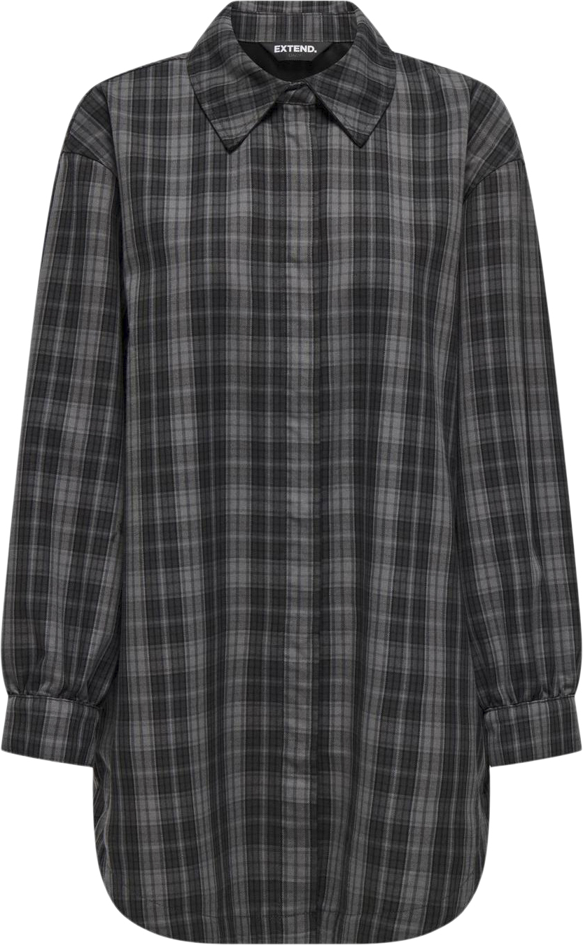 ONLY Onlimma L/S OVS Check Shacket XT PN Dam Långärmade Skjortor Stl. S - Från Magasin