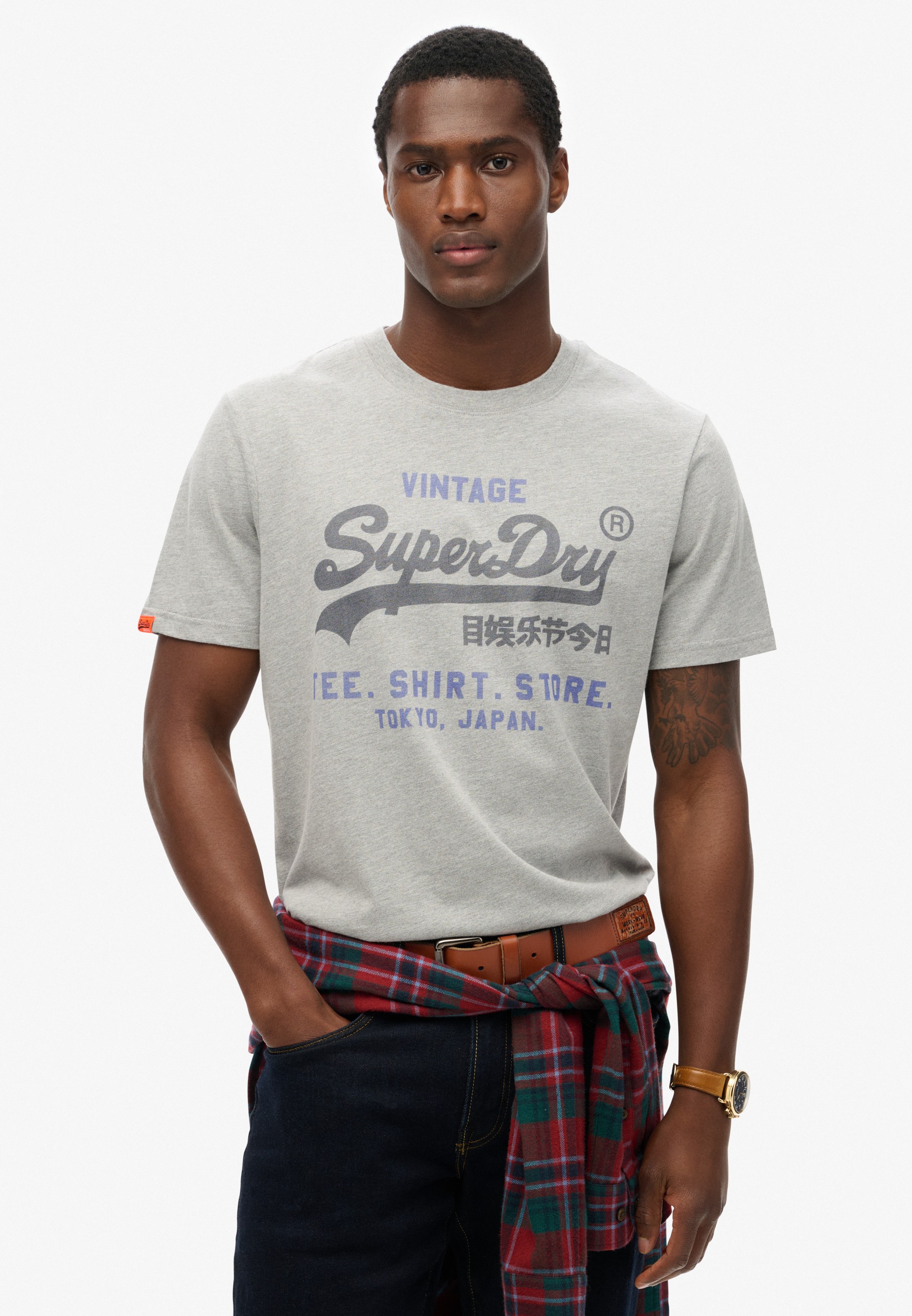 Superdry VL Heritage Relaxed TEE Herr Kortärmade Stl. L - Från Magasin